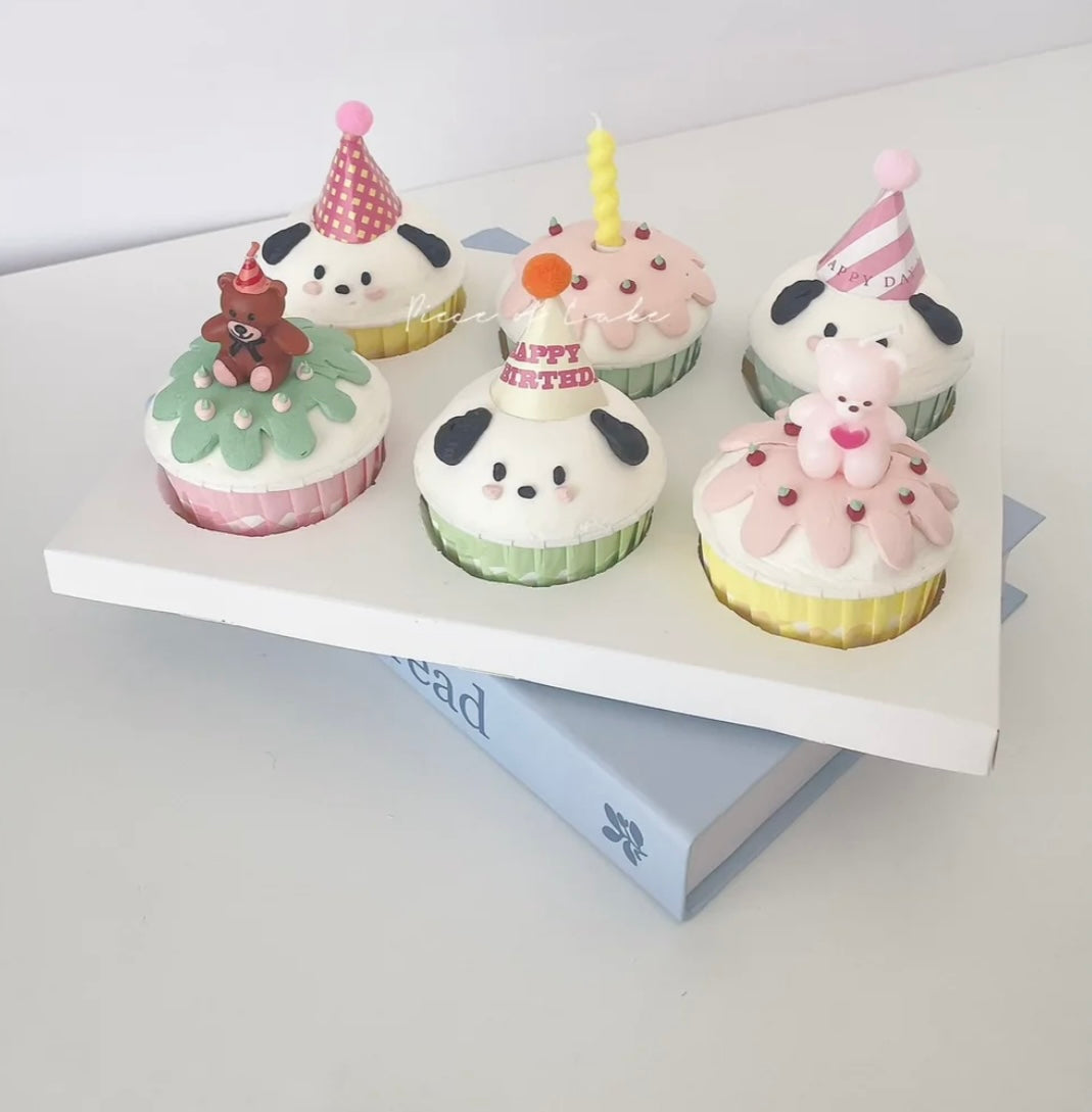 Cupcakes:Pochacco(6个)