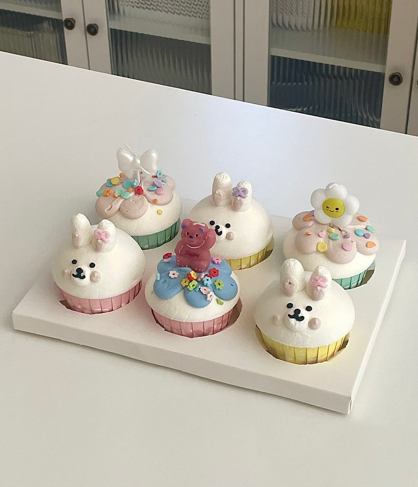 Cupcakes: 兔子(6个）